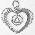 aa heart pendant