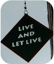 AA live and let live sun catcher
